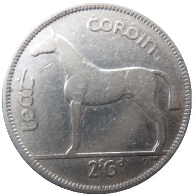 Eire 1941 Half Crown Value