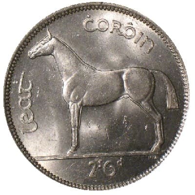 Eire 1942 Half Crown Value