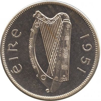 Eire 1951 Half Crown