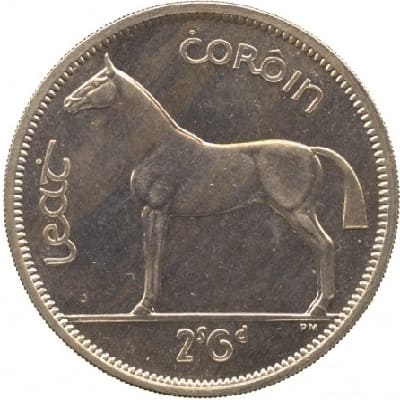 Eire 1951 Half Crown Value