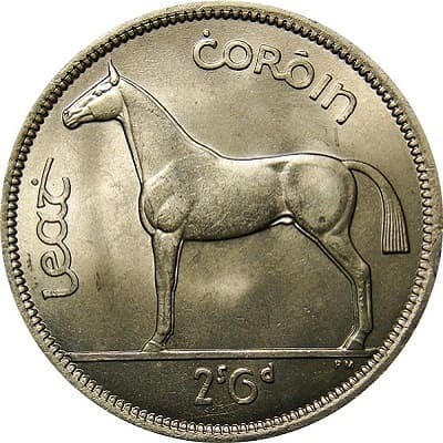 Eire 1964 Half Crown Value