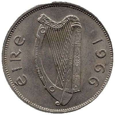 Eire 1966 Half Crown