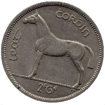 Eire 1966 Half Crown Value