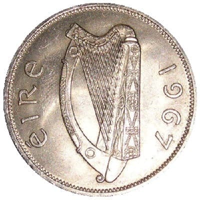 Eire 1967 Half Crown