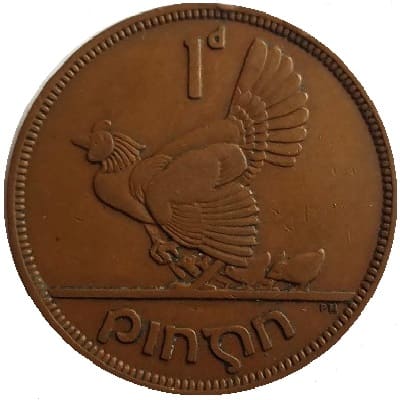 Irish Republic 1940 Penny Value