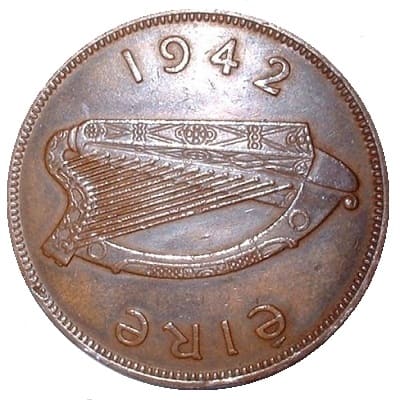 Irish Republic 1942 Penny Value