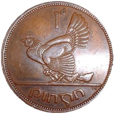 Irish Republic 1942 Penny Value