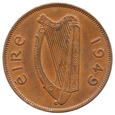 Irish Republic 1949 Penny Value