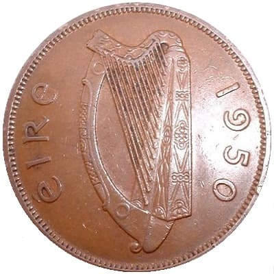 Irish Republic 1950 Penny Value