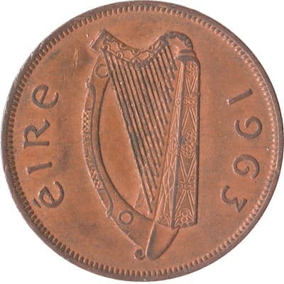 Irish Republic 1963 Penny Value