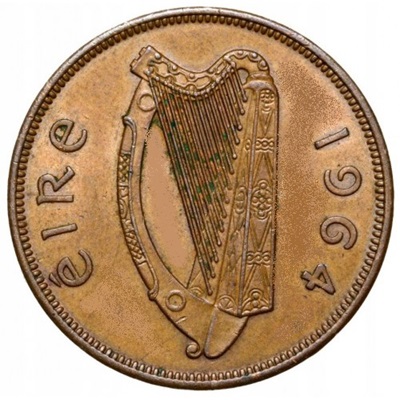 Irish Republic 1964 Penny Value