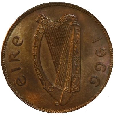 Irish Republic 1966 Penny Value