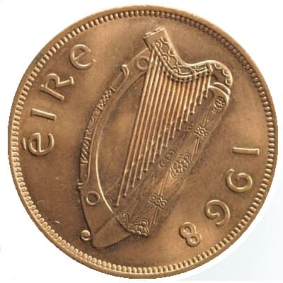 Irish Republic 1968 Penny Value