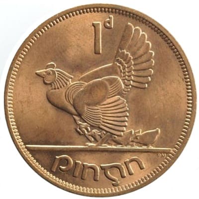 Irish Republic 1968 Penny Value