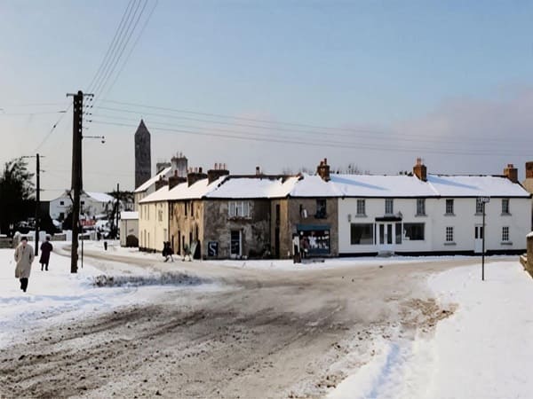 Clondalkin Village 1957 – Old Irish Village Street Scene, Dublin, Ireland