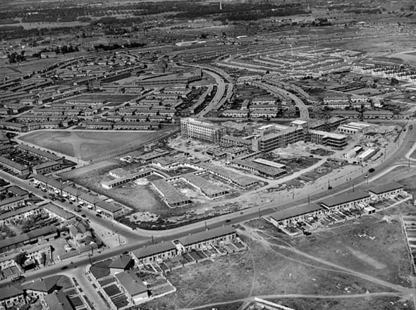 Aerial View of Crumlin, Dublin in the 1950s, Dublin, Ireland