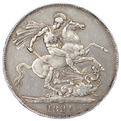 UK Crown 1821 Value