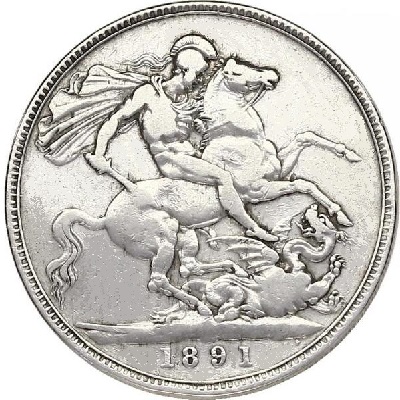 UK Crown 1891 Value