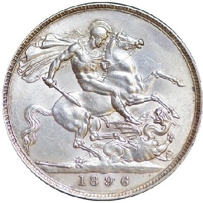 UK Crown 1896 Value