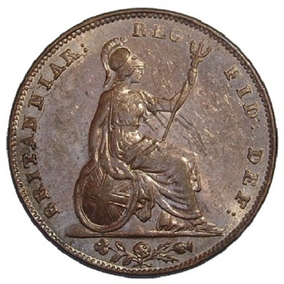 1843 UK Farthing Value