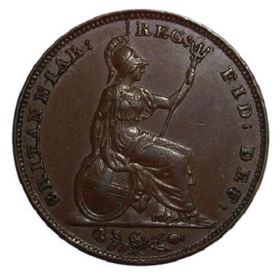 1858 UK Farthing Value