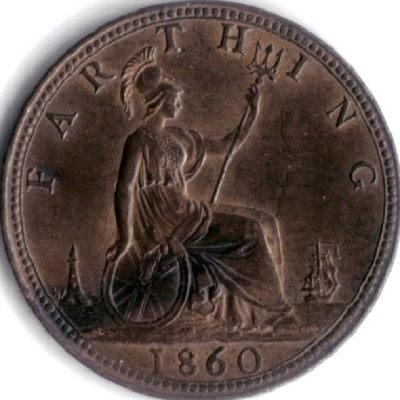 UK Farthing 1860 Value