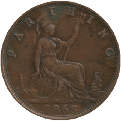 1863 UK Farthing Value