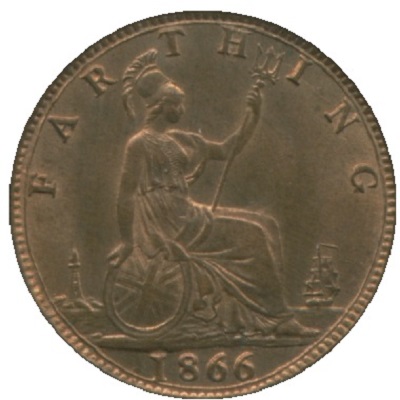 UK Farthing 1866 Value