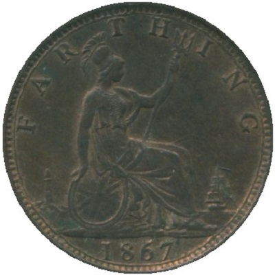 UK Farthing 1867 Value