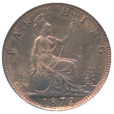 1872 UK Farthing Value