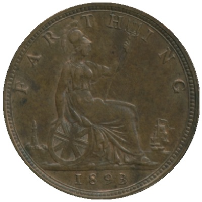 1893 UK Farthing Value