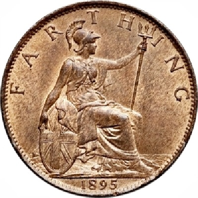 1895 UK Farthing Value