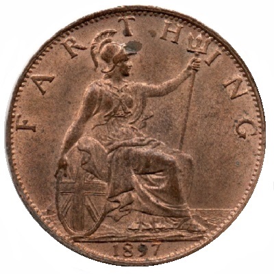 1897 UK Farthing Value