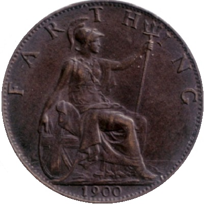 1900 UK Farthing Value