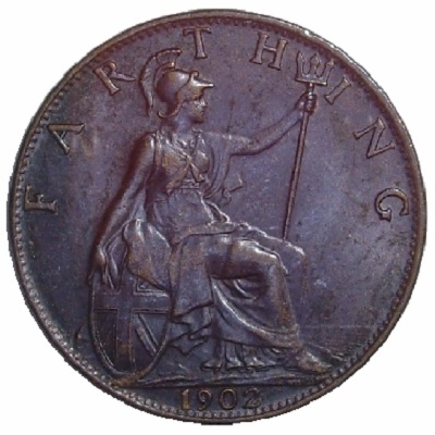 1902 UK Farthing Value