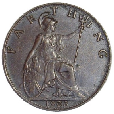 1903 UK Farthing Value