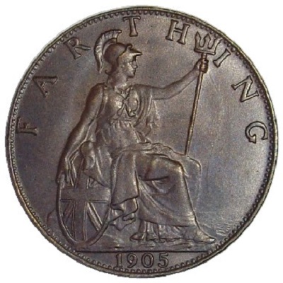 1905 UK Farthing Value