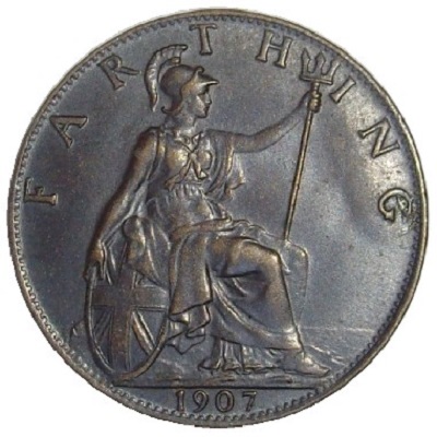 1907 UK Farthing Value