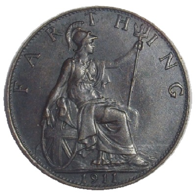 1911 UK Farthing Value