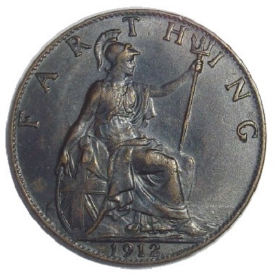 1912 UK Farthing Value