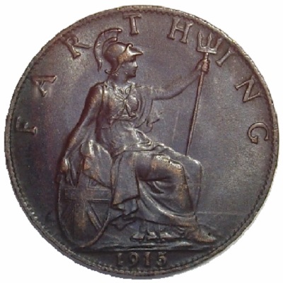 1915 UK Farthing Value