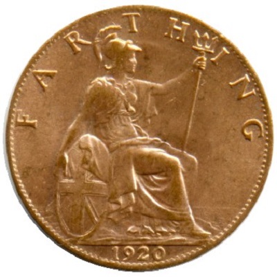 UK Farthing 1920 Value