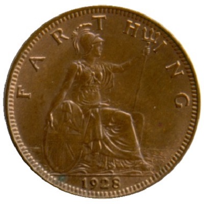 UK Farthing 1928 Value