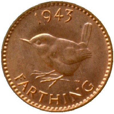 UK Farthing 1943 Value