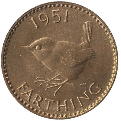 UK Farthing 1951 Value