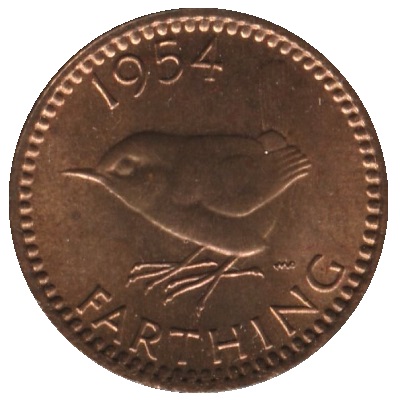 UK Farthing 1954 Value