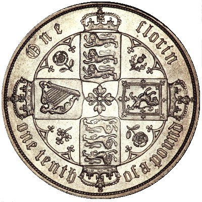 UK Florin 1858 Value