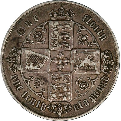 UK Florin 1862 Value