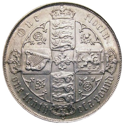 1883 Two Shillings Value