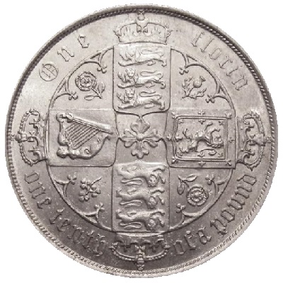 1885 Two Shillings Value